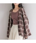 【ローリーズファーム/LOWRYS FARM】のオンブレチェックシャツ レッド38|ID:prp329100004631364