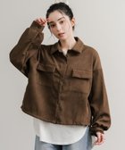 【ロッキーモンロー/Rocky Monroe】のショート丈 コーデュロイシャツジャケット 人気、トレンドファッション・服の通販 founy(ファニー) ファッション Fashion レディースファッション Fashion for Women アウター Coat / Outerwear Collection レディースジャケット・軽アウター Jackets コーデュロイ Corduroy, Cord Fabric 軽量 Lightweight, Ultra Light ショート Short, Short Length トレンド Trend, Trending Now ドローコード Drawcord, Drawstring Cord バランス Balance, Style Balance フラップ Flap, Flap Pocket フロント Front, Front Design ポケット Pocket, Pocket Detail リラックス Relax, Relaxed Fit ロールアップ Roll-Up, Cuffed Hem 再入荷 Restock / Back in Stock thumbnail ブラウン|ID: prp329100004631367 ipo3291000000033398440