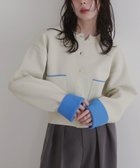 【リアン/Lian】のバイカラーニットカーディガン 人気、トレンドファッション・服の通販 founy(ファニー) ファッション Fashion レディースファッション Fashion for Women トップス・カットソー Cut & Sew Tops ニット Knit Tops & Sweaters カーディガン・羽織り Layered Style Cardigans 再入荷 Restock / Back in Stock 春 Spring thumbnail アイボリー|ID: prp329100004631388 ipo3291000000033503751