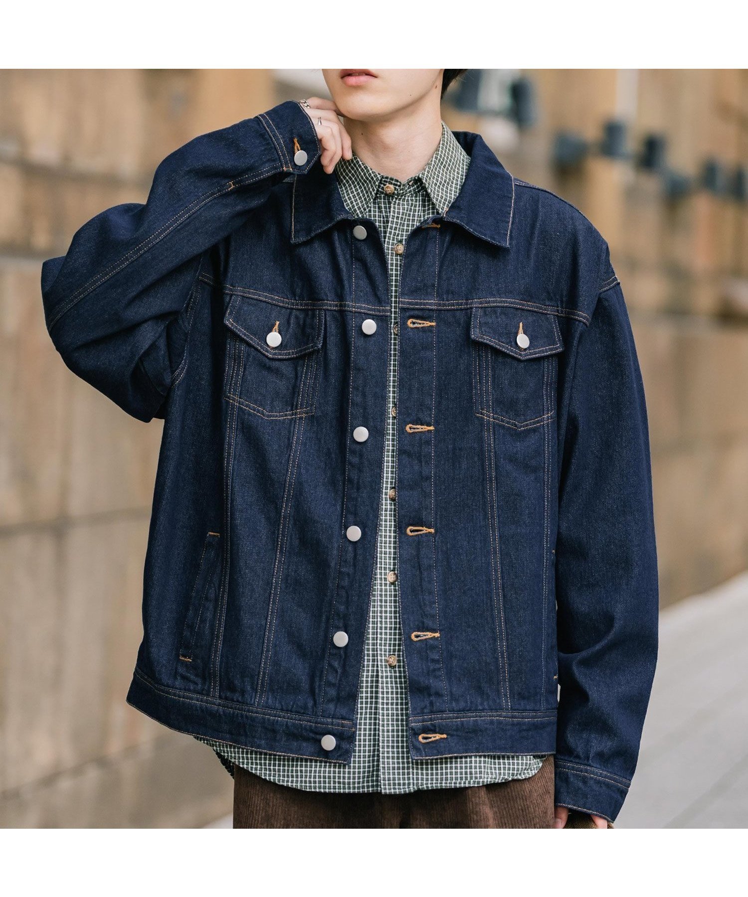 【ロッキーモンロー/Rocky Monroe】のオーバーサイズヴィンテージライク3rdタイプデニムジャケット 人気、トレンドファッション・服の通販 founy(ファニー) 　ファッション　Fashion　レディースファッション　Fashion for Women　アウター　Coat / Outerwear Collection　レディースジャケット・軽アウター　Jackets　デニムジャケット / カジュアルアウター　Denim Jackets　シンプル　Simple, Minimal　ジャケット　Jacket, Outerwear　デニム　Denim, Jeans Material　フラップ　Flap, Flap Pocket　フロント　Front, Front Design　ポケット　Pocket, Pocket Detail　ロング　Long, Long-Length　ヴィンテージ　Vintage Style　 other-1|ID: prp329100004631454 ipo3291000000033401152