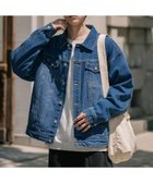 【ロッキーモンロー/Rocky Monroe】のオーバーサイズヴィンテージライク3rdタイプデニムジャケット 人気、トレンドファッション・服の通販 founy(ファニー) ファッション Fashion レディースファッション Fashion for Women アウター Coat / Outerwear Collection レディースジャケット・軽アウター Jackets デニムジャケット / カジュアルアウター Denim Jackets シンプル Simple, Minimal ジャケット Jacket, Outerwear デニム Denim, Jeans Material フラップ Flap, Flap Pocket フロント Front, Front Design ポケット Pocket, Pocket Detail ロング Long, Long-Length ヴィンテージ Vintage Style thumbnail ブルーオーバーダイ|ID: prp329100004631454 ipo3291000000033401162