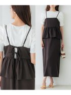 【コカ/COCA】のツイルペプラムキャミワンピース Brown|ID: prp329100004631456 ipo3291000000033585118