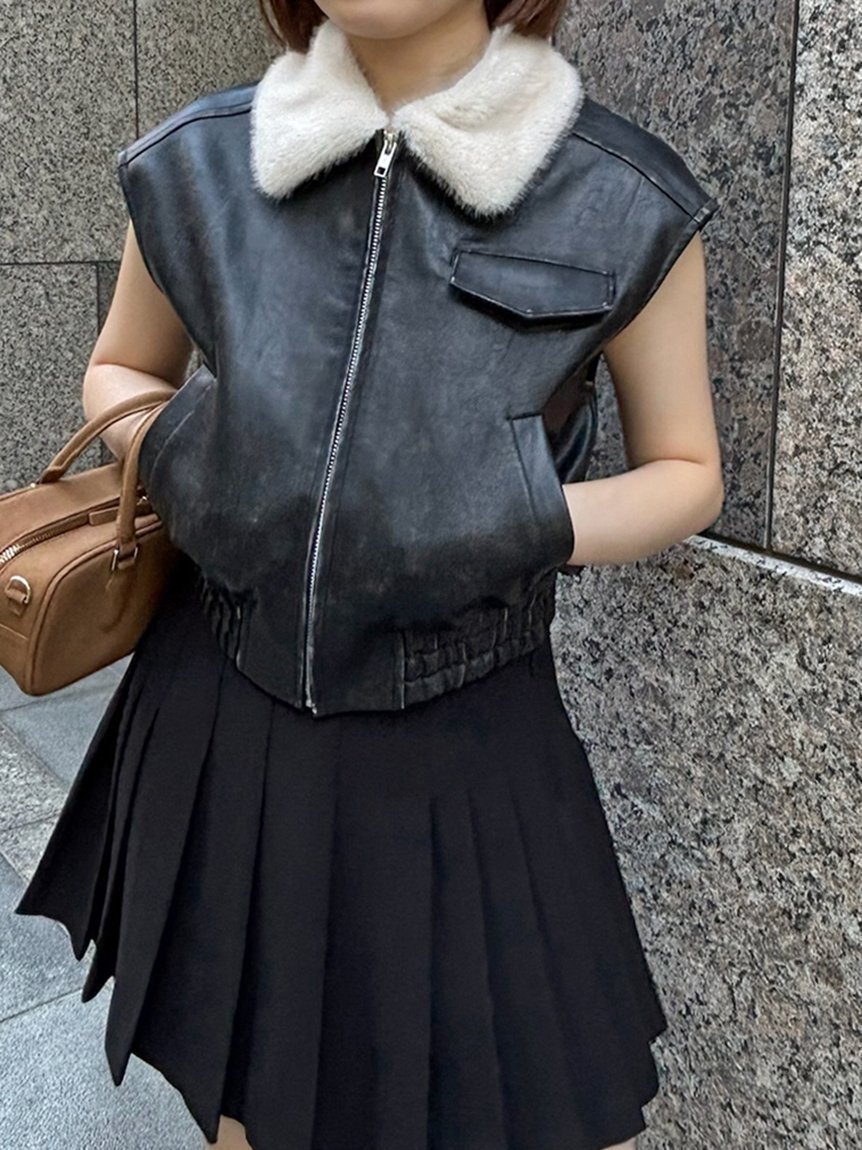 【スナイデル/SNIDEL】のバリエジレブルゾン 人気、トレンドファッション・服の通販 founy(ファニー) 　ファッション　Fashion　レディースファッション　Fashion for Women　アウター　Coat / Outerwear Collection　ブルゾンジャケット・スポーティアウター　Blouson Jackets　トップス・カットソー　Cut & Sew Tops　ベスト&ジレ / 重ね着スタイル　Vests & Gilets　ヴィンテージ　Vintage Style　秋　Autumn　カットソー　Cut and Sewn Top　クラシカル　Classical, Vintage-Inspired　コーデュロイ　Corduroy, Cord Fabric　今季　This Season, Current Season　チェック　Check, Plaid, Tartan　トレンド　Trend, Trending Now　フェイクレザー　Faux Leather, PU Leather　フェミニン　Feminine, Girly　ブルゾン　Blouson, Bomber Jacket　おすすめ　Recommended / Our Picks　 other-1|ID: prp329100004631461 ipo3291000000033324162