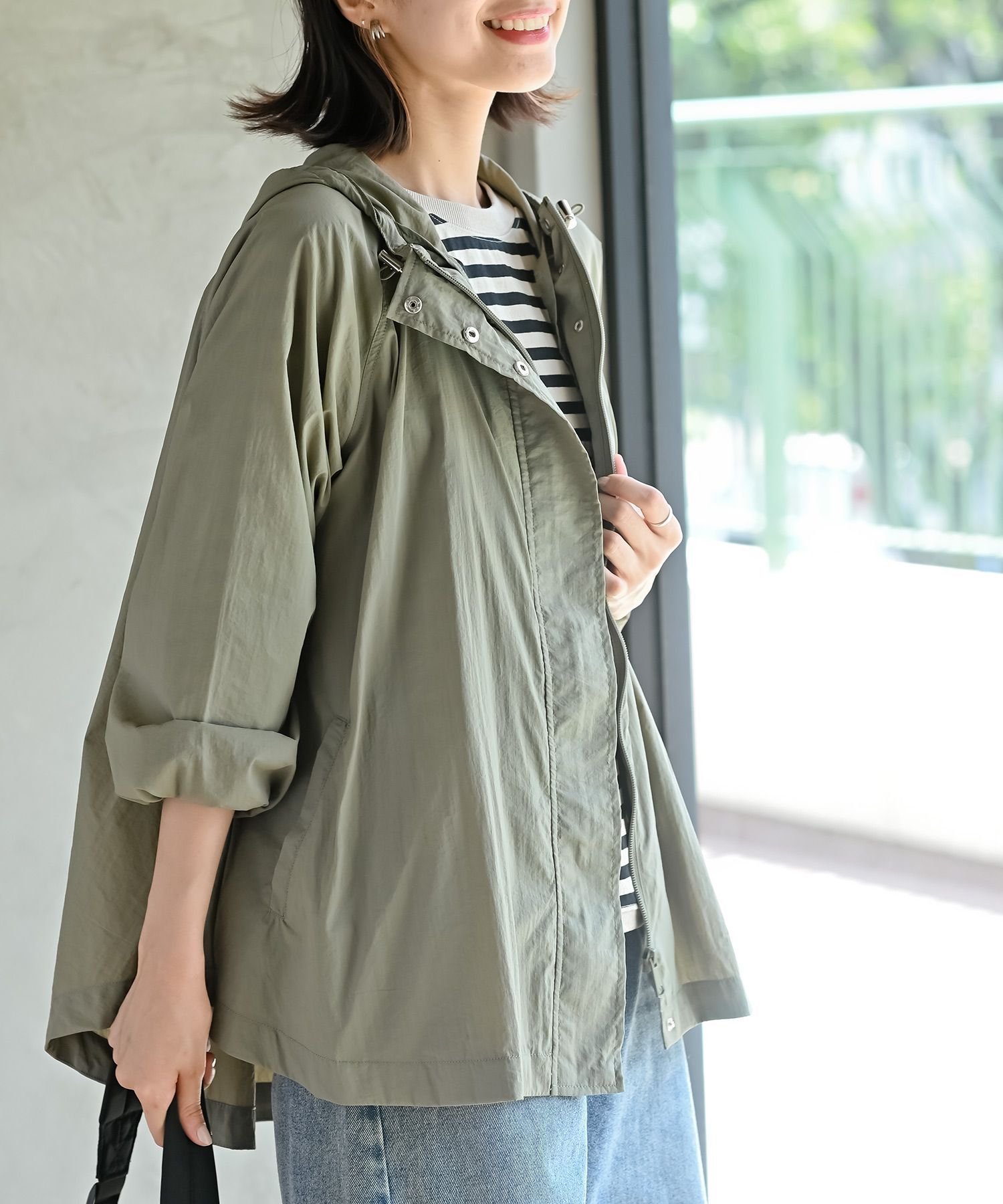 【アールピーエス/rps】の軽量ナイロンパーカー 人気、トレンドファッション・服の通販 founy(ファニー) 　ファッション　Fashion　レディースファッション　Fashion for Women　トップス・カットソー　Cut & Sew Tops　レディースパーカー・カジュアルフーディー　Casual Hoodies & Sweatshirts　コンパクト　Compact, Small Size　パーカー　Hoodie, Parka　フレア　Flare, Flared　ポケット　Pocket, Pocket Detail　ポーチ　Pouch, Small Case　軽量　Lightweight, Ultra Light　 other-1|ID: prp329100004631777 ipo3291000000033845025