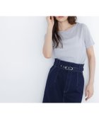 【ナチュラル ビューティー ベーシック/NATURAL BEAUTY BASIC】のラメボートネックカットソー グレー|ID: prp329100004631791 ipo3291000000033562378