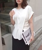 【コーナーズ/CORNERS】のタック入りフレンチスリーブスリットTシャツ 人気、トレンドファッション・服の通販 founy(ファニー) ファッション Fashion レディースファッション Fashion for Women トップス・カットソー Cut & Sew Tops シャツ・ブラウス・オフィスカジュアル Elegant Blouses & Button-Ups ロングTシャツ・Tシャツ Longline T-Shirts & Tees thumbnail オフホワイト|ID: prp329100004631827 ipo3291000000033420937