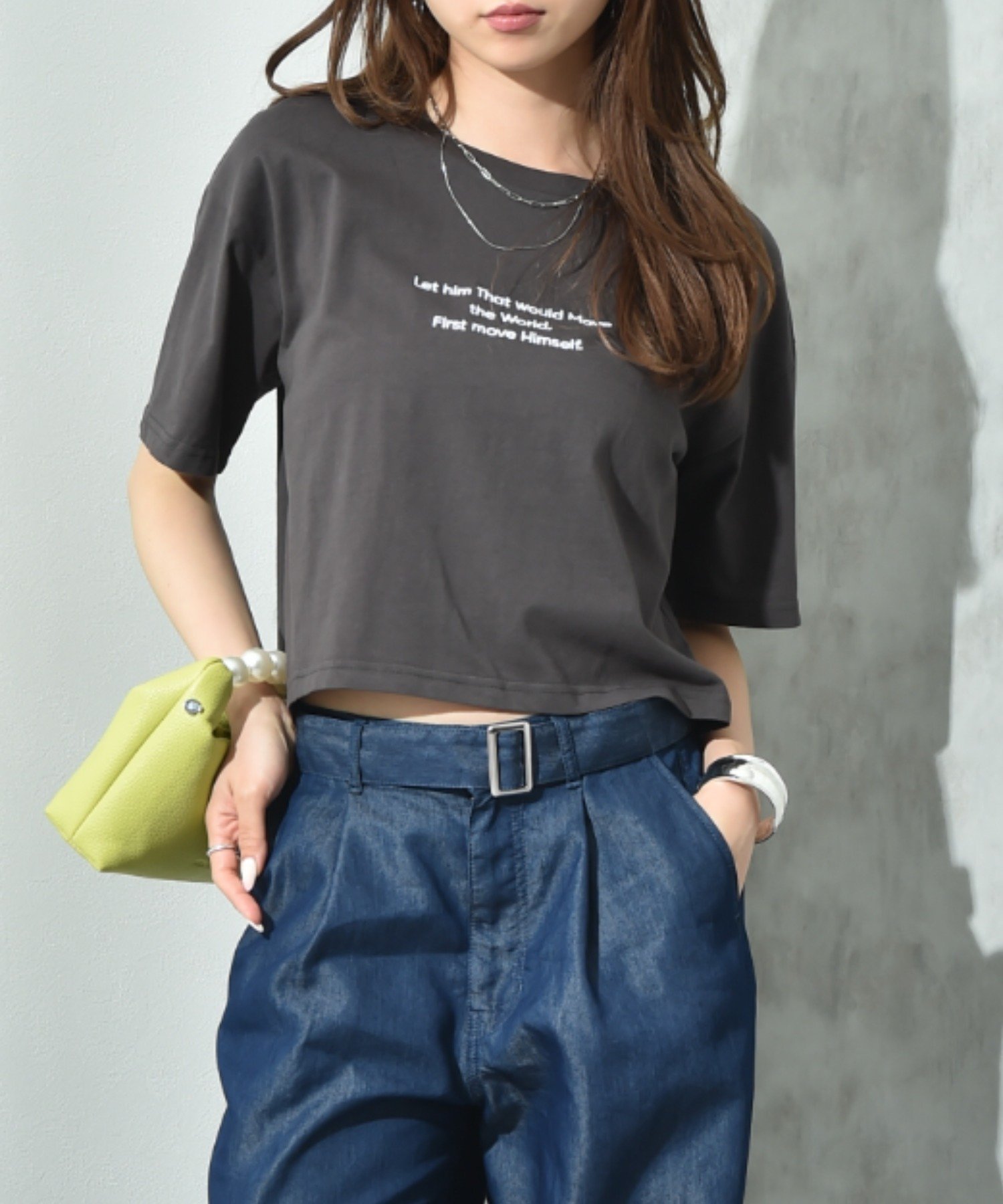 【インタープラネット/INTERPLANET】の刺繍ロゴT インテリア・キッズ・メンズ・レディースファッション・服の通販 founy(ファニー) 　ファッション　Fashion　レディースファッション　Fashion for Women　おすすめ　Recommended / Our Picks　コンパクト　Compact, Small Size　トレンド　Trend, Trending Now　ベーシック　Basic, Essential　今季　This Season, Current Season　チャコールグレー|ID: prp329100004631840 ipo3291000000033562400
