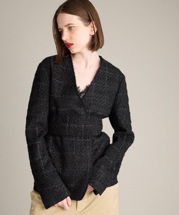 【ブリル/BRILL】のツイードベルトジャケット インテリア・キッズ・メンズ・レディースファッション・服の通販 founy(ファニー) https://founy.com/ ファッション Fashion レディースファッション Fashion for Women アウター Coat / Outerwear Collection レディースジャケット・軽アウター Jackets ベルト&ウエストマーク Belts & Waist Accessories カーディガン Cardigan, Knitwear ジャケット Jacket, Outerwear ツイード／ツィード Choker, Choker Necklace |ID: prp329100004632071 ipo3291000000033334381