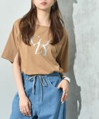 【インタープラネット/INTERPLANET】の【接触冷感】スリットスリーブロゴT 人気、トレンドファッション・服の通販 founy(ファニー) ファッション Fashion レディースファッション Fashion for Women おすすめ Recommended / Our Picks スリット Slit, Slit Detail ベーシック Basic, Essential thumbnail キャメル|ID: prp329100004632083 ipo3291000000033334468