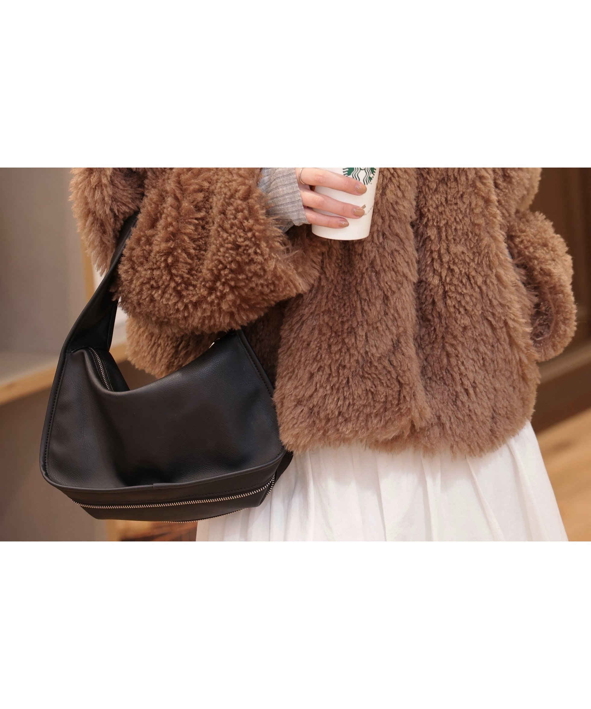 【フリーズマート/FREE'S MART】のファースタンドブルゾン インテリア・キッズ・メンズ・レディースファッション・服の通販 founy(ファニー) 　ファッション　Fashion　レディースファッション　Fashion for Women　アウター　Coat / Outerwear Collection　ブルゾンジャケット・スポーティアウター　Blouson Jackets　おすすめ　Recommended / Our Picks　スタンド　Stand Collar, Upright Stand　タフタ　Taffeta, Structured Fabric　デニム　Denim, Jeans Material　フェイクファー　Faux Fur, Imitation Fur　ブルゾン　Blouson, Bomber Jacket　ワイド　Wide, Wide Fit　ブラウン|ID: prp329100004632100 ipo3291000000033334552