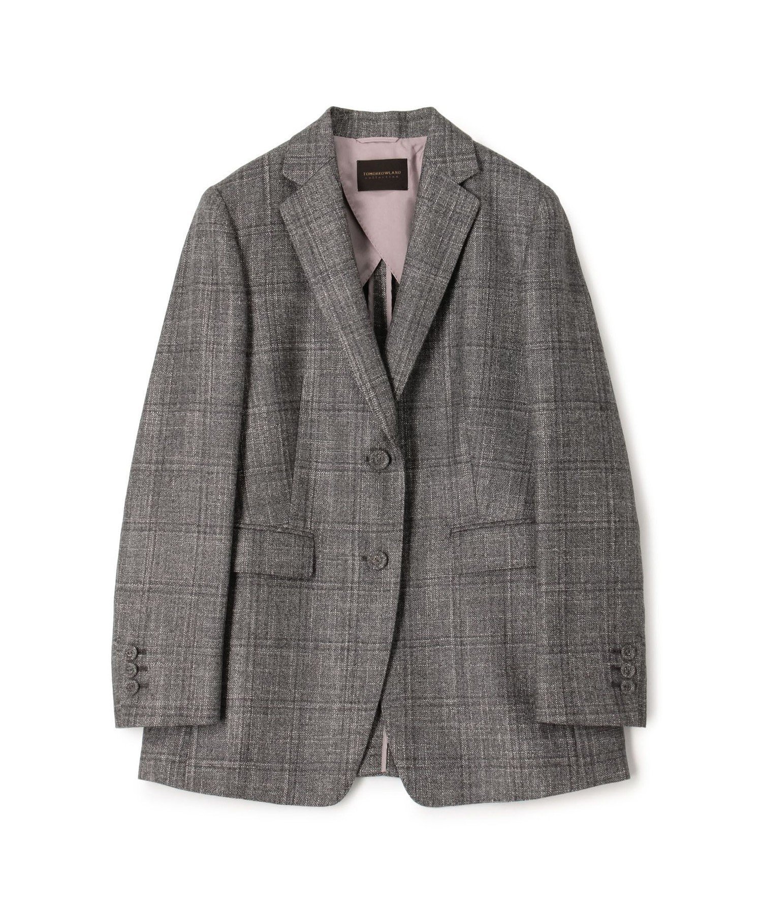 【トゥモローランド/TOMORROWLAND】のSILK AIR PANE シングル2Bジャケット インテリア・キッズ・メンズ・レディースファッション・服の通販 founy(ファニー) 　ファッション　Fashion　レディースファッション　Fashion for Women　アウター　Coat / Outerwear Collection　レディースジャケット・軽アウター　Jackets　エレガント 上品　Elegant　ショルダー　Shoulder, Shoulder Strap　シルク　Silk, 100% Silk　ジャケット　Jacket, Outerwear　セットアップ　Set-Up, Coordinated Outfit　フロント　Front, Front Design　ポケット　Pocket, Pocket Detail　18 グレー系|ID: prp329100004632186 ipo3291000000033334974