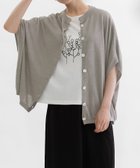 【プードゥドゥ/POU DOU DOU】のリネンレーヨン6分袖2wayポンチョニット 人気、トレンドファッション・服の通販 founy(ファニー) ファッション Fashion レディースファッション Fashion for Women アウター Coat / Outerwear Collection ポンチョ・ケープコート Ponchos & Capes トップス・カットソー Cut & Sew Tops ニット Knit Tops & Sweaters おすすめ Recommended / Our Picks インナー Innerwear シンプル Simple, Minimal スマート Smart, Elegant フォルム Silhouette, Form リネン Linen, Linen Fabric リラックス Relax, Relaxed Fit thumbnail グレー|ID: prp329100004632206 ipo3291000000033598758
