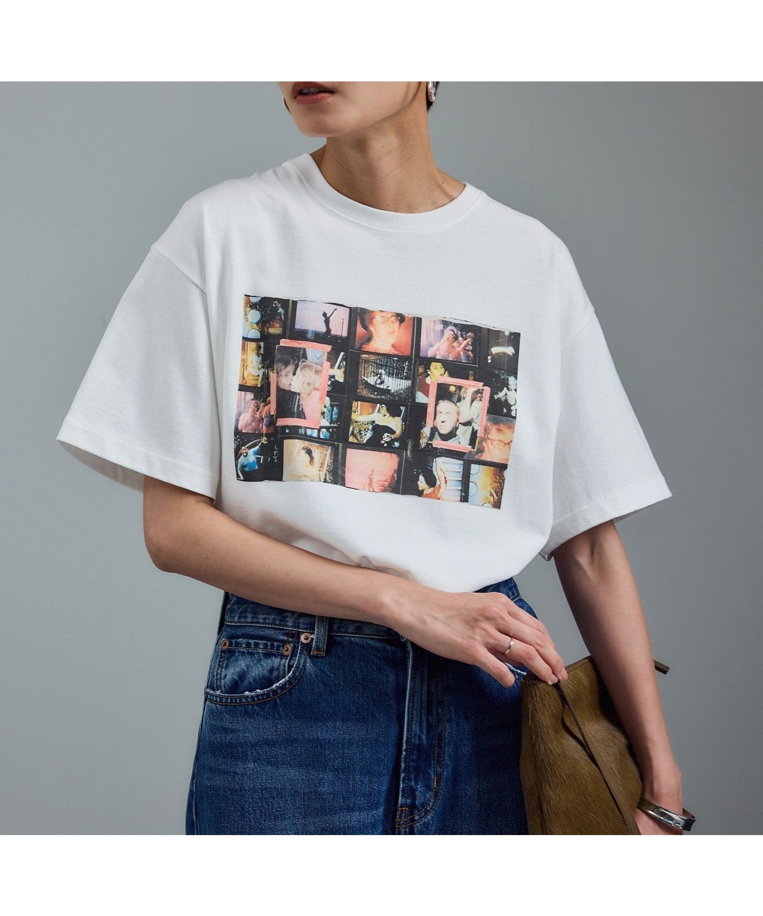 【サロン アダム エ ロペ/SALON adam et rope'】の【Jim Goldberg for SALON】フォトプリントTEE インテリア・キッズ・メンズ・レディースファッション・服の通販 founy(ファニー) 　ファッション　Fashion　レディースファッション　Fashion for Women　インナー　Innerwear　カリフォルニア　California, Cali Style　今季　This Season, Current Season　ジャケット　Jacket, Outerwear　スラックス　Slacks, Dress Pants　チェック　Check, Plaid, Tartan　デニム　Denim, Jeans Material　定番　Standard, Basic Item　プリント　Print, Printed Pattern　ミックス　Mix, Mixed Style　リラックス　Relax, Relaxed Fit　ワイド　Wide, Wide Fit　おすすめ　Recommended / Our Picks　日本製　Made In Japan　ホワイト(10)|ID: prp329100004632240 ipo3291000000033503419
