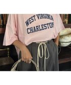 【チャオパニックティピー/CIAOPANIC TYPY】のUSAコットン切替プリントTee 人気、トレンドファッション・服の通販 founy(ファニー) ファッション Fashion レディースファッション Fashion for Women インナー Innerwear キャミワンピース Cami Dress, Slip Dress 切替 Switching, Contrast Panel シンプル Simple, Minimal デニム Denim, Jeans Material 定番 Standard, Basic Item フロント Front, Front Design プリント Print, Printed Pattern リラックス Relax, Relaxed Fit おすすめ Recommended / Our Picks thumbnail ピンク|ID: prp329100004632252 ipo3291000000033644343