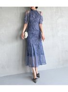 【スナイデル/SNIDEL】のシアーショルダーレースドレス DBLU[087]|ID:prp329100004632279