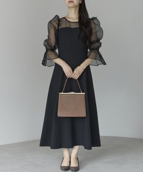 【プレフェリール/PREFERIR】のシアースリーブ結婚式パーティーフレアードレス 人気、トレンドファッション・服の通販 founy(ファニー) ファッション Fashion レディースファッション Fashion for Women ワンピース Dresses フォーマル・パーティードレス・結婚式用ドレス Elegant & Casual Dresses クラシカル Classical, Vintage-Inspired ドレス Dress, One-Piece フレア Flare, Flared エレガント 上品 Elegant 結婚式 Wedding |ID:prp329100004632288