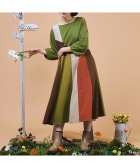 【ホコモモラ/Jocomomola】のRompecabezas パッチワークワンピース 人気、トレンドファッション・服の通販 founy(ファニー) ファッション Fashion レディースファッション Fashion for Women ワンピース Dresses ウェーブ Wavy Pattern 春 Spring 秋 Autumn カットソー Cut and Sewn Top カーディガン Cardigan, Knitwear クラシカル Classical, Vintage-Inspired ストライプ Stripe, Striped Pattern パッチワーク Patchwork, Mixed Fabric ポケット Pocket, Pocket Detail ロング Long, Long-Length 冬 Winter / This Winter 夏 Summer |ID:prp329100004632345