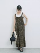 【サマンサモスモス/Samansa Mos2】の花柄シャーリングワンピース 人気、トレンドファッション・服の通販 founy(ファニー) ファッション Fashion レディースファッション Fashion for Women ワンピース Dresses インナー Innerwear シャーリング Shirring, Ruched シンプル Simple, Minimal フリル Frill, Ruffle エレガント 上品 Elegant 切替 Switching, Contrast Panel thumbnail ブラック|ID: prp329100004632367 ipo3291000000033422281