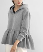 【ガール/GIRL】のペプラムジップアップパーカー 人気、トレンドファッション・服の通販 founy(ファニー) ファッション Fashion レディースファッション Fashion for Women トップス・カットソー Cut & Sew Tops レディースパーカー・カジュアルフーディー Casual Hoodies & Sweatshirts パーカー Hoodie, Parka フェミニン Feminine, Girly フロント Front, Front Design 再入荷 Restock / Back in Stock 夏 Summer エレガント 上品 Elegant thumbnail GRY|ID: prp329100004632376 ipo3291000000033337185