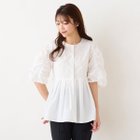 【ローズティアラ/Rose Tiara】のRose Tiara with M-StyleLuxe / 2WAYブラウス 人気、トレンドファッション・服の通販 founy(ファニー) ファッション Fashion レディースファッション Fashion for Women トップス・カットソー Cut & Sew Tops シャツ・ブラウス・オフィスカジュアル Elegant Blouses & Button-Ups ギャザー Gathered, Ruffled 切替 Switching, Contrast Panel スリーブ Sleeve, Long Sleeve / Short Sleeve バルーン Balloon, Balloon Silhouette フロント Front, Front Design ペプラム Peplum, Flared Hem リボン Ribbon, Bow thumbnail オフ|ID: prp329100004632381 ipo3291000000033599910