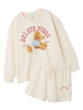 【ジェラート ピケ/gelato pique】の【ONLINE限定】スポーティーベア裏毛プルオーバー 裏毛ショートパンツセット 人気、トレンドファッション・服の通販 founy(ファニー) ファッション Fashion レディースファッション Fashion for Women パンツ Pants & Trousers ショートパンツ・ハーフパンツ High-Waisted & Relaxed Shorts ショート Short, Short Length ストレッチ Stretch, Stretchy Fabric スポーツ Sports, Activewear セットアップ Set-Up, Coordinated Outfit トレンド Trend, Trending Now プリント Print, Printed Pattern ポケット Pocket, Pocket Detail モチーフ Motif, Design Theme |ID:prp329100004632465