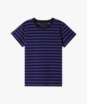 【アニエスベー ファム/agnes b. FEMME】の細ボーダー コットン 半袖Tシャツ Brando 人気、トレンドファッション・服の通販 founy(ファニー) ファッション Fashion レディースファッション Fashion for Women トップス・カットソー Cut & Sew Tops シャツ・ブラウス・オフィスカジュアル Elegant Blouses & Button-Ups ロングTシャツ・Tシャツ Longline T-Shirts & Tees ボーダー Border, Stripe 半袖 Short Sleeve, Half Sleeve 定番 Standard, Basic Item |ID:prp329100004632469