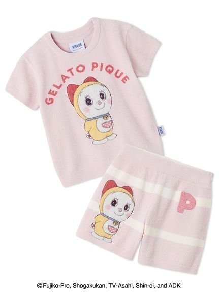 【ジェラート ピケ/gelato pique / KIDS】の【ドラえもん】【キッズ】ジャガードプルオーバー ショートパンツセット インテリア・キッズ・メンズ・レディースファッション・服の通販 founy(ファニー) 　ファッション　Fashion　キッズファッション　Fashion for Kids　トップス・カットソー　Cut & Sew Tops　ボトムス　Bottoms　キャラクター　Character, Licensed Characters　コレクション　Collection, Seasonal Line　ショート　Short, Short Length　スペシャル　Special, Limited Edition　セットアップ　Set-Up, Coordinated Outfit　人気　Popular, Best Seller　ベーシック　Basic, Essential　ボーダー　Border, Stripe　モチーフ　Motif, Design Theme　お家時間・ステイホーム　Stay Home / At Home　PNK[066]|ID: prp329100004632490 ipo3291000000033338673