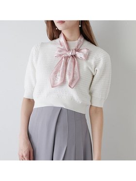 【スナイデル/SNIDEL】 スカーフ付きニットプルオーバー人気、トレンドファッション・服の通販 founy(ファニー) ファッション Fashion レディースファッション Fashion for Women トップス・カットソー Cut & Sew Tops ニット Knit Tops & Sweaters カジュアルプルオーバー・ニットトップス Pullovers & Knit Tops / Casual Pullovers アクセサリー Fashion Accessories エレガント 上品 Elegant オレンジ Orange クラシック Classic, Timeless Style コンパクト Compact, Small Size スカーフ Scarf, Neckwear トレンド Trend, Trending Now ボタニカル Botanical, Floral Pattern ボーダー Border, Stripe |ID:prp329100004632496