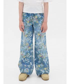 【ギャップ/GAP / KIDS】のフローラル イージーウエスト バギーデニム (キッズ) 人気、トレンドファッション・服の通販 founy(ファニー) ファッション Fashion キッズファッション Fashion for Kids ストレッチ Stretch, Stretchy Fabric デニム Denim, Jeans Material フィット Fit, Slim Fit ポケット Pocket, Pocket Detail リラックス Relax, Relaxed Fit |ID:prp329100004632512