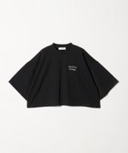 【ユナイテッドアローズ/UNITED ARROWS】のSACRA メッセージプリント クロップド Tシャツ 人気、トレンドファッション・服の通販 founy(ファニー) ファッション Fashion レディースファッション Fashion for Women トップス・カットソー Cut & Sew Tops シャツ・ブラウス・オフィスカジュアル Elegant Blouses & Button-Ups ロングTシャツ・Tシャツ Longline T-Shirts & Tees クロップド Cropped, Short Length スリーブ Sleeve, Long Sleeve / Short Sleeve デニム Denim, Jeans Material ハーフ Half, Half-Length バランス Balance, Style Balance プリント Print, Printed Pattern ワイド Wide, Wide Fit エレガント 上品 Elegant thumbnail BLACK|ID: prp329100004632527 ipo3291000000033339066
