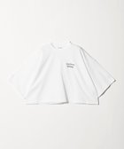 【ユナイテッドアローズ/UNITED ARROWS】のSACRA メッセージプリント クロップド Tシャツ 人気、トレンドファッション・服の通販 founy(ファニー) ファッション Fashion レディースファッション Fashion for Women トップス・カットソー Cut & Sew Tops シャツ・ブラウス・オフィスカジュアル Elegant Blouses & Button-Ups ロングTシャツ・Tシャツ Longline T-Shirts & Tees クロップド Cropped, Short Length スリーブ Sleeve, Long Sleeve / Short Sleeve デニム Denim, Jeans Material ハーフ Half, Half-Length バランス Balance, Style Balance プリント Print, Printed Pattern ワイド Wide, Wide Fit エレガント 上品 Elegant thumbnail WHITE|ID: prp329100004632527 ipo3291000000033339068