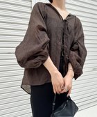 【セレクトモカ/SELECT MOCA】の2WAYボリュームオーバーブラウス 人気、トレンドファッション・服の通販 founy(ファニー) ファッション Fashion レディースファッション Fashion for Women トップス・カットソー Cut & Sew Tops シャツ・ブラウス・オフィスカジュアル Elegant Blouses & Button-Ups おすすめ Recommended / Our Picks インナー Innerwear ギャザー Gathered, Ruffled クロップド Cropped, Short Length シアー Sheer, See-Through シンプル Simple, Minimal タイトスカート Pencil Skirt, Tight Skirt リボン Ribbon, Bow 夏 Summer 羽織 Haori, Light Jacket thumbnail ブラウン-800|ID: prp329100004632531 ipo3291000000033589248