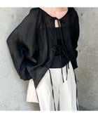 【セレクトモカ/SELECT MOCA】の2WAYボリュームオーバーブラウス 人気、トレンドファッション・服の通販 founy(ファニー) ファッション Fashion レディースファッション Fashion for Women トップス・カットソー Cut & Sew Tops シャツ・ブラウス・オフィスカジュアル Elegant Blouses & Button-Ups おすすめ Recommended / Our Picks インナー Innerwear ギャザー Gathered, Ruffled クロップド Cropped, Short Length シアー Sheer, See-Through シンプル Simple, Minimal タイトスカート Pencil Skirt, Tight Skirt リボン Ribbon, Bow 夏 Summer 羽織 Haori, Light Jacket thumbnail ブラック-990|ID: prp329100004632531 ipo3291000000033589254