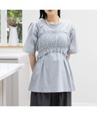 【レイジブルー/RAGEBLUE】のフリルビスチェセット/ウエストタックルーズTシャツ ライトブルー83|ID: prp329100004632592 ipo3291000000033339656