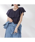 【ナノ ユニバース/nano universe】のラッフルカラーカットノースリーブトップス 人気、トレンドファッション・服の通販 founy(ファニー) ファッション Fashion レディースファッション Fashion for Women トップス・カットソー Cut & Sew Tops キャミソール&ノースリーブ Camisoles & Sleeveless Tops カットソー Cut and Sewn Top スラックス Slacks, Dress Pants デニム Denim, Jeans Material ノースリーブ Sleeveless, No-Sleeve パープル Purple, Violet ベーシック Basic, Essential ラッフル Ruffle, Frill エレガント 上品 Elegant 2025年 2025 2025春夏・S/S Spring/Summer 2025 SS25 thumbnail ネイビー|ID: prp329100004632641 ipo3291000000033340185