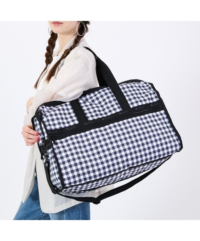 【レスポートサック/LeSportsac】の【公式】レスポートサック ボストンバッグ 4319HD73 LeSportsac 人気、トレンドファッション・服の通販 founy(ファニー) 　ファッション　Fashion　レディースファッション　Fashion for Women　スポーツウェア　Functional & Stylish Sportswear　スポーツバッグ・ジム用ポーチ・バックパック　Gym Bag / Sports Backpack / Pouch for Training　ギンガム　Gingham, Gingham Fabric　クラシカル　Classical, Vintage-Inspired　シンプル　Simple, Minimal　チェック　Check, Plaid, Tartan　プリント　Print, Printed Pattern　ボストンバッグ　Boston Bag, Retro Bag　ポケット　Pocket, Pocket Detail　モノトーン　Monotone, Black and White　旅行　Travel　 other-1|ID: prp329100004632650 ipo3291000000033779185