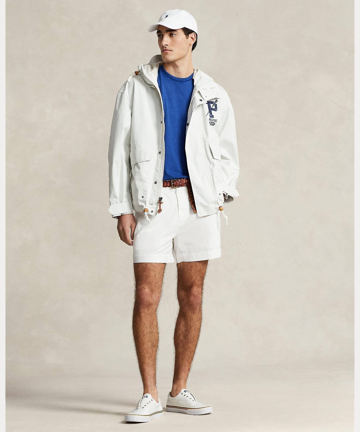 【ラルフローレン/RALPH LAUREN / MEN】の5インチ ストレッチ クラシック フィット チノ ショートパンツ インテリア・キッズ・メンズ・レディースファッション・服の通販 founy(ファニー) 　ファッション　Fashion　メンズファッション　Fashion for Men　ボトムス　Bottoms　ハーフパンツ・ショートパンツ　Shorts & Half Pants　クラシック　Classic, Timeless Style　ショート　Short, Short Length　ストレッチ　Stretch, Stretchy Fabric　ダブル　Double, Double-Breasted　フィット　Fit, Slim Fit　フロント　Front, Front Design　プリーツ　Pleats, Pleated　ポケット　Pocket, Pocket Detail　100ホワイト|ID: prp329100004632681 ipo3291000000033340542