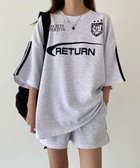 【デバイス/DEVICE】のユニフォーム Tシャツ ショートパンツ ルームウェア セットアップ レディース ライトグレー|ID: prp329100004632716 ipo3291000000033631284