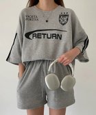 【デバイス/DEVICE】のユニフォーム Tシャツ ショートパンツ ルームウェア セットアップ レディース グレー|ID: prp329100004632716 ipo3291000000033631289