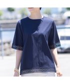 【デコイ/DECOY Since1981】の【冷感】【UVカット】ひやさらコットンプレミアムレースTシャツ 人気、トレンドファッション・服の通販 founy(ファニー) ファッション Fashion レディースファッション Fashion for Women トップス・カットソー Cut & Sew Tops シャツ・ブラウス・オフィスカジュアル Elegant Blouses & Button-Ups ロングTシャツ・Tシャツ Longline T-Shirts & Tees プレミアム Premium, High-End レース Lace, Lace Fabric エレガント 上品 Elegant thumbnail ネイビー|ID: prp329100004632733 ipo3291000000033554357