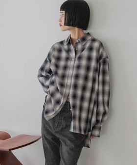 【ローリーズファーム/LOWRYS FARM】のアソートチェックBIGシャツ 人気、トレンドファッション・服の通販 founy(ファニー) ファッション Fashion レディースファッション Fashion for Women トップス・カットソー Cut & Sew Tops シャツ・ブラウス・オフィスカジュアル Elegant Blouses & Button-Ups チェック Check, Plaid, Tartan ビスチェ Bustier, Corset Top ラップ Wrap, Wrap Design レギュラー Regular, Standard Fit 夏 Summer |ID:prp329100004632988