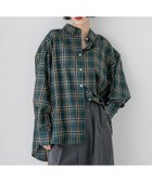 【ローリーズファーム/LOWRYS FARM】のアソートチェックBIGシャツ 人気、トレンドファッション・服の通販 founy(ファニー) ファッション Fashion レディースファッション Fashion for Women トップス・カットソー Cut & Sew Tops シャツ・ブラウス・オフィスカジュアル Elegant Blouses & Button-Ups チェック Check, Plaid, Tartan ビスチェ Bustier, Corset Top ラップ Wrap, Wrap Design レギュラー Regular, Standard Fit 夏 Summer thumbnail グリーンタータンチェック|ID: prp329100004632988 ipo3291000000033437389
