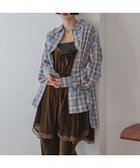 【ローリーズファーム/LOWRYS FARM】のアソートチェックBIGシャツ 人気、トレンドファッション・服の通販 founy(ファニー) ファッション Fashion レディースファッション Fashion for Women トップス・カットソー Cut & Sew Tops シャツ・ブラウス・オフィスカジュアル Elegant Blouses & Button-Ups チェック Check, Plaid, Tartan ビスチェ Bustier, Corset Top ラップ Wrap, Wrap Design レギュラー Regular, Standard Fit 夏 Summer thumbnail ブルーオンブレチェック|ID: prp329100004632988 ipo3291000000033437390