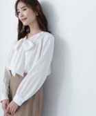 【ナチュラル ビューティー ベーシック/NATURAL BEAUTY BASIC】のVネックリボンタイブラウス オフ1|ID: prp329100004633065 ipo3291000000033558241