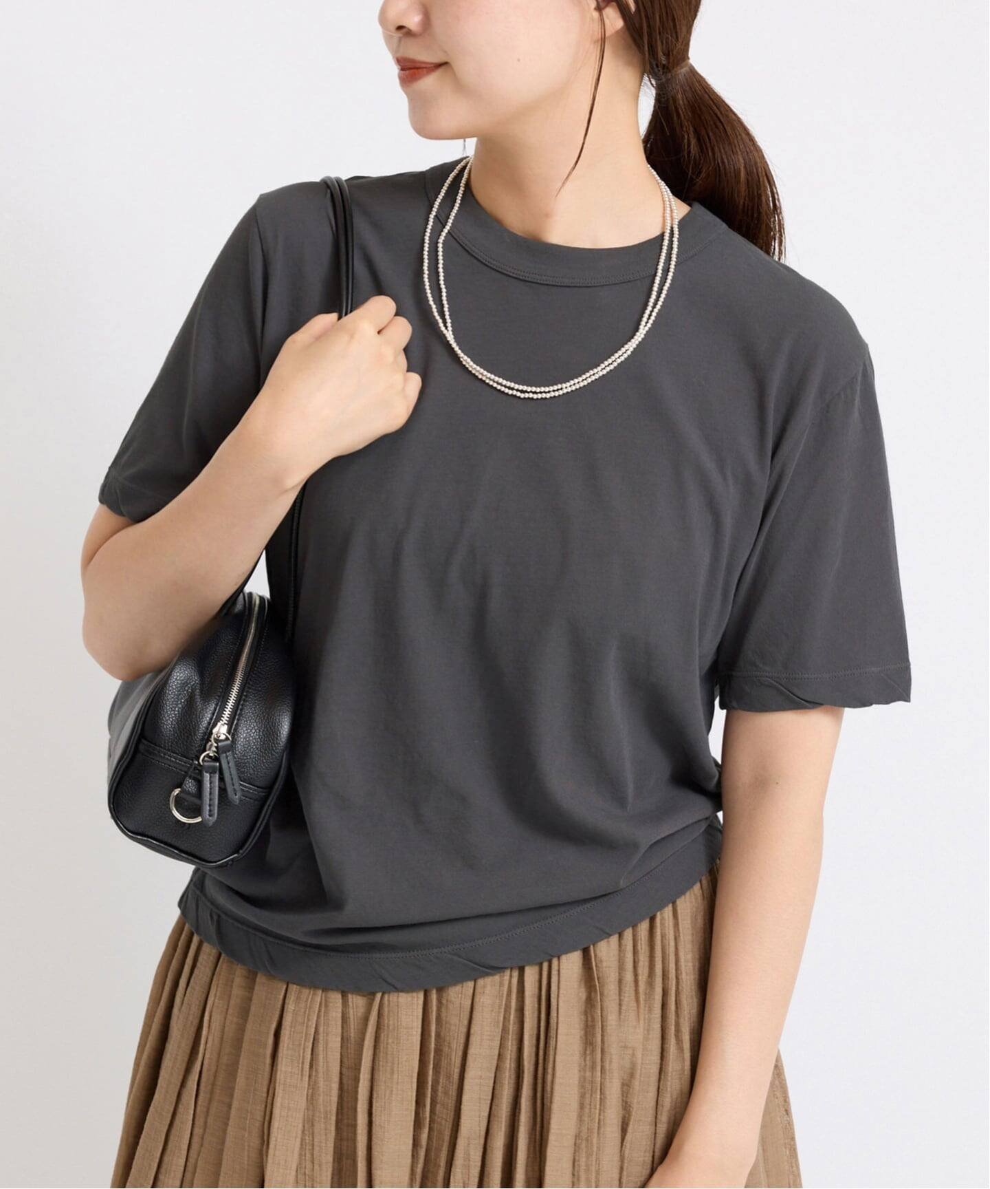 【イエナ/IENA】の《追加》ATON/エイトン 別注 FRESCA SINGLE JERSEY Tシャツ インテリア・キッズ・メンズ・レディースファッション・服の通販 founy(ファニー) 　ファッション　Fashion　レディースファッション　Fashion for Women　トップス・カットソー　Cut & Sew Tops　シャツ・ブラウス・オフィスカジュアル　Elegant Blouses & Button-Ups　ロングTシャツ・Tシャツ　Longline T-Shirts & Tees　別注　Limited Edition, Custom Order　ブラック A|ID: prp329100004633166 ipo3291000000033650232