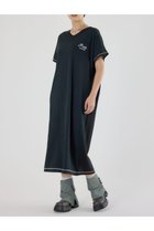 【ロデオクラウンズワイドボウル/RODEO CROWNS WIDE BOWL】の配色ステッチニットコンビワンピース 人気、トレンドファッション・服の通販 founy(ファニー) ファッション Fashion レディースファッション Fashion for Women ワンピース Dresses おすすめ Recommended / Our Picks アクリル Acrylic Material カットソー Cut and Sewn Top ドッキング Docking, Mixed Material フロント Front, Front Design リメイク Remake, Reconstructed レギンス Leggings, Stretch Pants ロング Long, Long-Length thumbnail BLK|ID: prp329100004633270 ipo3291000000033349930