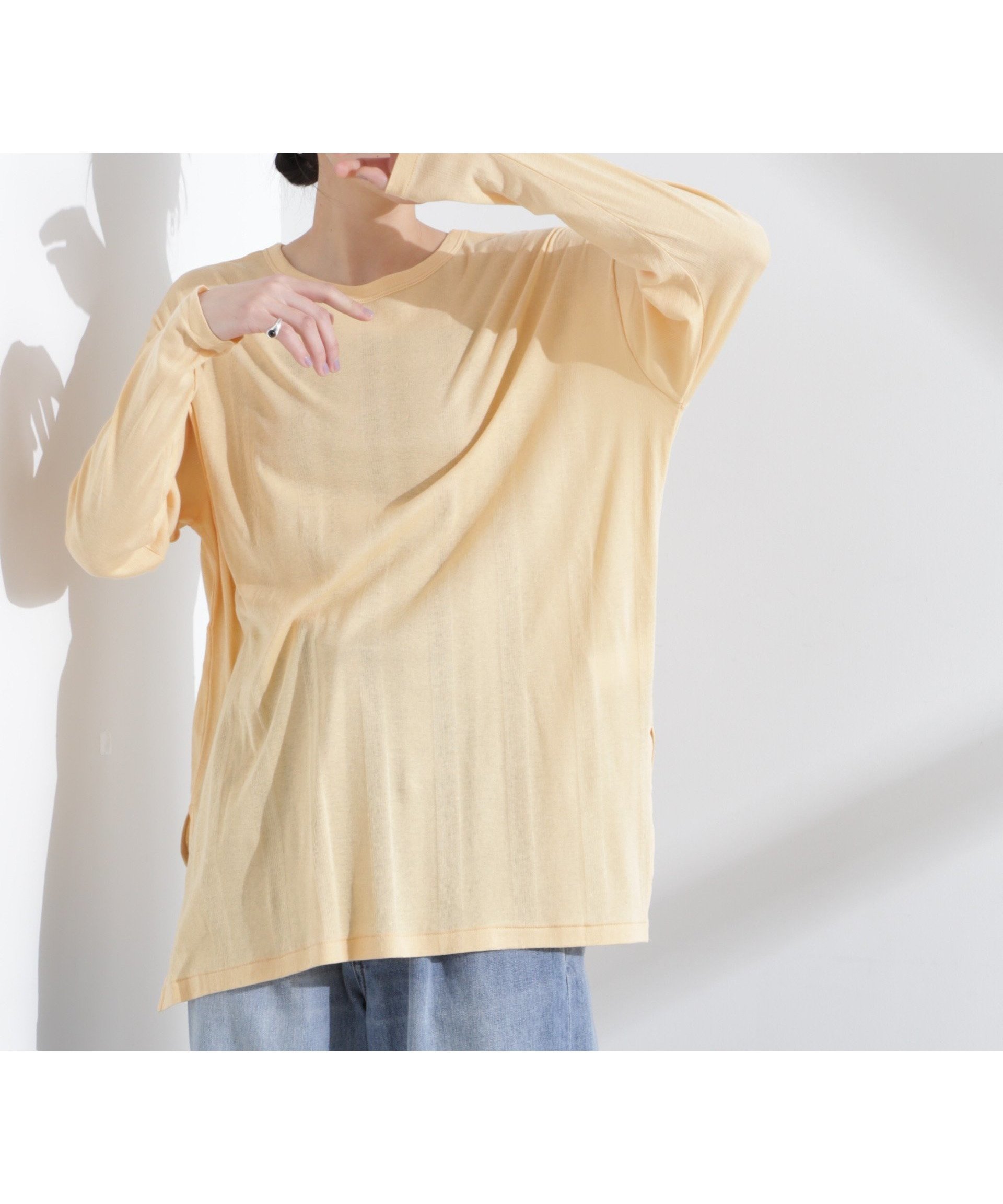 【ナノ ユニバース/nano universe】のRobert P. Miller/Light Prib Crew L/S tee 人気、トレンドファッション・服の通販 founy(ファニー) 　ファッション　Fashion　レディースファッション　Fashion for Women　インナー　Innerwear　キャミソール　Camisole, Spaghetti Strap Top　シンプル　Simple, Minimal　ジーンズ　Jeans, Denim Pants　スリーブ　Sleeve, Long Sleeve / Short Sleeve　タイトスカート　Pencil Skirt, Tight Skirt　タンブラー　Tumbler, Travel Mug　デニム　Denim, Jeans Material　フェミニン　Feminine, Girly　フレア　Flare, Flared　ボトム　Bottoms, Lower Wear　リラックス　Relax, Relaxed Fit　ロング　Long, Long-Length　おすすめ　Recommended / Our Picks　エレガント 上品　Elegant　2025年　2025　2025春夏・S/S　Spring/Summer 2025 SS25　 other-1|ID: prp329100004633320 ipo3291000000033351057