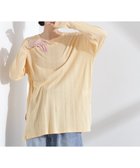 【ナノ ユニバース/nano universe】のRobert P. Miller/Light Prib Crew L/S tee アプリコット3|ID:prp329100004633320