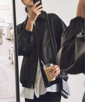 【プラージュ/Plage】のR IAM レザーブルゾン 人気、トレンドファッション・服の通販 founy(ファニー) ファッション Fashion レディースファッション Fashion for Women アウター Coat / Outerwear Collection ブルゾンジャケット・スポーティアウター Blouson Jackets アクセサリー Fashion Accessories ジュエリー Jewelry, Accessories フォルム Silhouette, Form フロント Front, Front Design ブルゾン Blouson, Bomber Jacket ポケット Pocket, Pocket Detail エレガント 上品 Elegant |ID:prp329100004633326