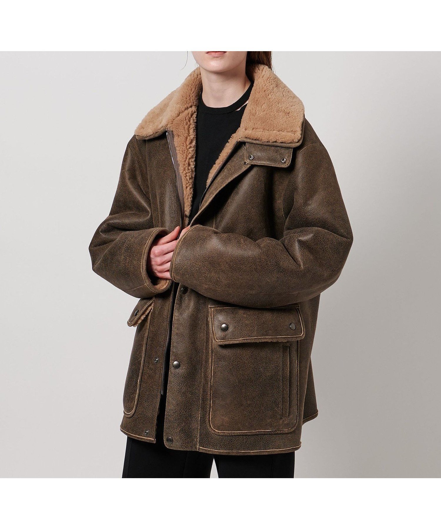 【ユナイテッドアローズ/UNITED ARROWS】のASTRAET ムートン ブルゾン UNISEX インテリア・キッズ・メンズ・レディースファッション・服の通販 founy(ファニー) 　ファッション　Fashion　レディースファッション　Fashion for Women　アウター　Coat / Outerwear Collection　ブルゾンジャケット・スポーティアウター　Blouson Jackets　ユニセックス　Unisex, Genderless　おすすめ　Recommended / Our Picks　デニム　Denim, Jeans Material　ドット　Polka Dot, Dot Pattern　ブルゾン　Blouson, Bomber Jacket　マニッシュ　Mannish, Boyish　ムートン　Shearling, Mouton　MOCA|ID: prp329100004633348 ipo3291000000033351379